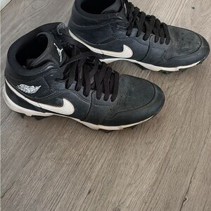 Nike Black and White Mid-Top Sneakers